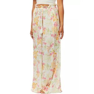 Rip Curl Sun Dance Pants | White Floral Print | Size S